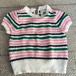 Janie and Jack adorable baby 3-6 mo short sleeve striped sweater